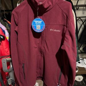 Columbia Burgundy Windbreaker Jacket